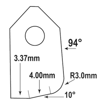 Goodson Specialty Valve Seat Cutter Blade IFT-1043-HD Goodson Specialty Valve Seat Cutter Blade IFT-1043-HD