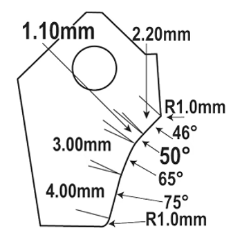 Goodson Intake Valve Seat Cutter Blade IFT-5065B-HP Goodson Intake Valve Seat Cutter Blade IFT-5065B-HP