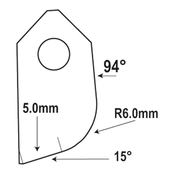 Goodson Exhaust Valve Seat Cutter Blade IFT-1556-HD Goodson Exhaust Valve Seat Cutter Blade IFT-1556-HD