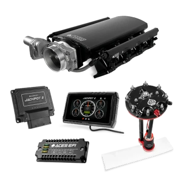 Aces Jackpot LS EFI Master Kit w/Tank Conversion Pump Module DBW & Manual Trans - Cathedral Port