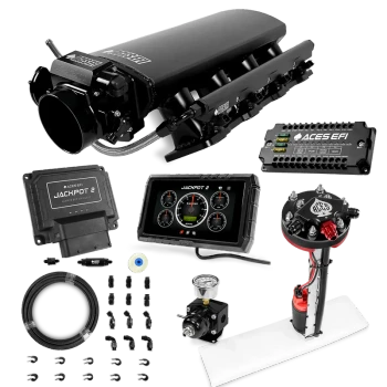 Aces Jackpot 2 LS EFI Master Kit w/Tight Fit Fuel Pump/40' PTFE Hose Kit DBC & Trans Control - Rectangle Port