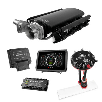 Aces Jackpot 2 LS7 EFI Master Kit w/Tank Conversion Fuel Pump DBW & Trans Control - Raised Rectangle Port (AY0770)