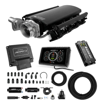 Aces Jackpot 2 LS EFI Master Kit 255 In-line Pump System w/40' PTFE Hose DBW & Trans Control - Cathedral Port