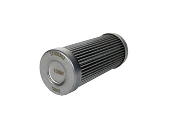 Aeromotive Inline Fuel Filter Steel Mesh Element 100 Micron For ORB-12 Housings 12602