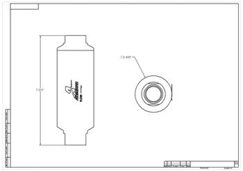 Aeromotive Inline Fuel Filter Cellulose Element 10 Micron For Canister Filters 12608