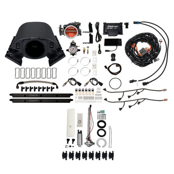 FiTech Ultimate Rebel LS 500HP Cathedral Intake, 340 LPH Fuel Pump, Regulator, LS3 Coil 8 Pack w/ LED Set 79788