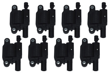Fitech LS3 Ignition Coils w/LED Black 8-Pack 79200