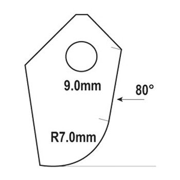 Goodson Valve Seat Cutter Blade FT-033B-HP
