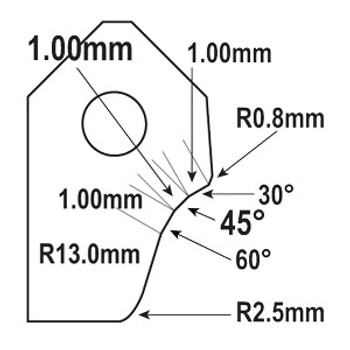 Goodson Intake Valve Seat Cutter Blade FT-5118A-HP