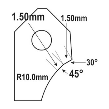 Goodson Intake Valve Seat Cutter Blade FT-5119A-HP