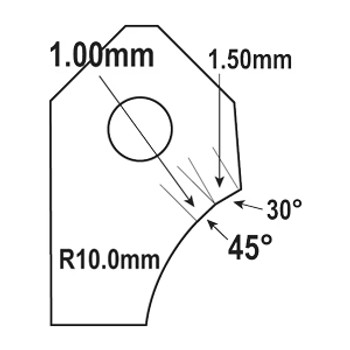 Goodson Exhaust Valve Seat Cutter Blade FT-5120A-HP