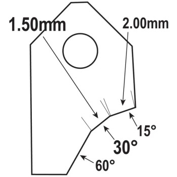 Goodson Valve Seat Cutter Blade Multi-Angle 30° FT-30059S3
