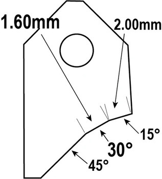 Goodson 30° Valve Seat Cutter Blade FT-30063S1
