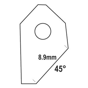 Goodson Single Angle Valve Seat Cutter Blade FT-45
