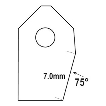 Goodson Single Angle Valve Seat Cutter Blade FT-75