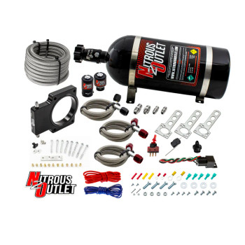 Nitrous Outlet GM LSX Truck 90mm Plate System w/10lb Bottle 00-10107-10