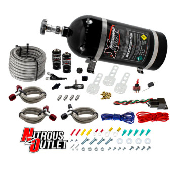 Nitrous Outlet X-Series GM LT1/L83/L86 Single Nozzle System w/10lb Bottle 22-81003