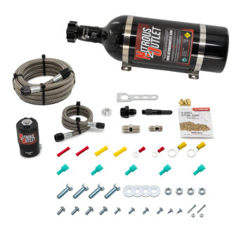Nitrous Outlet Boost-N-Juice Dry Single Nozzle System 35-300HP w/5lb Bottle 00-10211-5