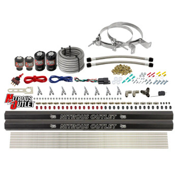 Nitrous Outlet LS/LT Direct Port Wet System SBT Gas w/Dual Rails 00-10475-L-R-SBT-00