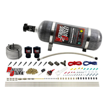 Nitrous Outlet LS/LT Direct Port Dry System w/.178 Solenoids/12lb Bottle 00-10432-T-12