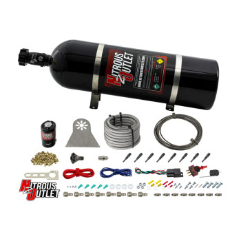 Nitrous Outlet LS/LT Direct Port Dry System .122 Nitrous w/Showerhead Distribution/15lb Bottle 00-10481-H-Dry-15