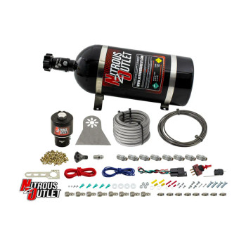 Nitrous Outlet LS/LT Direct Port Dry System .178 Nitrous w/Showerhead Distribution/Plate Fittings/10lb Bottle 00-10481-T-PF-Dry-10