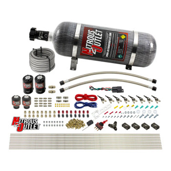 Nitrous Outlet LS/LT Direct Port Wet System E85 .122 Nitrous /.177 Fuel w/12lb Bottle 00-10434-E85-H-12