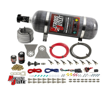 Nitrous Outlet LS/LT Direct Port Wet System .122 Nitrous/.177 Fuel w/Showerhead Distribution/12lb Bottle 00-10481-H-12