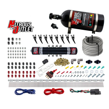 Nitrous Outlet LS/LT Black Widow Direct Port Wet System .122 Nitrous/.310 Fuel w/10lb Bottle 00-10502-10