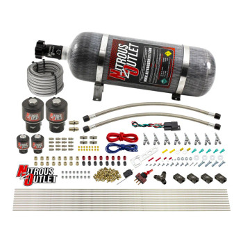 Nitrous Outlet LS/LT Direct Port Wet System 45-55 psi .178 Nitrous/.177 Fuel w/12lb Bottle 00-10434-T-SBT-12