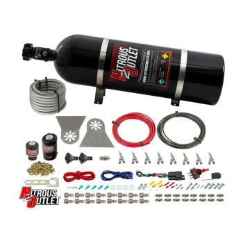 Nitrous Outlet LS/LT Direct Port Wet System 45-55 PSI .122 Nitrous/.177 Fuel w/ Showerhead Distribution /15lb Bottle 00-10482-H-SBT-15
