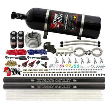 Nitrous Outlet LS/LT Dual Stage Direct Port Dry System .112 Nitrous w/SBT Nozzles /Dual Rails /15lb Bottle 00-10471-L-R-SBT-DS-15 Nitrous Outlet LS/LT Dual Stage Direct Port Dry System .112 Nitrous w/SBT Nozzles /Dual Rails /15lb Bottle 00-10471-L-R-SBT-DS-15