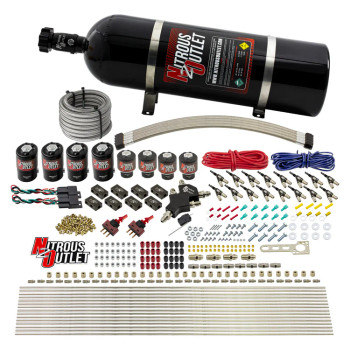 Nitrous Outlet LS/LT Dual Stage Direct Port Wet System E85 .112 Nitrous /.177 Fuel w/15lb Bottle 00-10433-E85-L-DS-15 Nitrous Outlet LS/LT Dual Stage Direct Port Wet System E85 .112 Nitrous /.177 Fuel w/15lb Bottle 00-10433-E85-L-DS-15