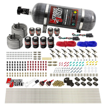 Nitrous Outlet LS/LT Dual Stage Direct Port Wet System .112 Nitrous /.177 Fuel w/12lb Bottle 00-10433-H-DS-12 Nitrous Outlet LS/LT Dual Stage Direct Port Wet System .112 Nitrous /.177 Fuel w/12lb Bottle 00-10433-H-DS-12