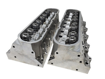 LSXceleration XF1 Cathedral Port 245cc/62cc 11° CNC Cylinder Heads - Stainless Intake, Stainless Exh, 0.660" Lift, Titanium Retainers 15-162223-2