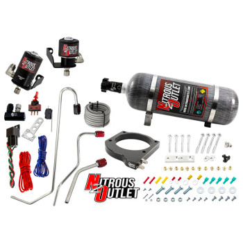 Nitrous Outlet LS7 MSD Atomic Airforce Intake Hard-Lined Plate System w/12lb Bottle 00-10129-MSD-LS7-AFR-12 