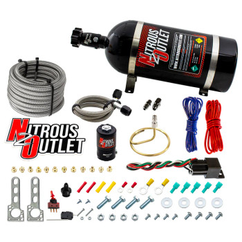 Nitrous Outlet Universal Small Dry Distribution Ring System w/10lb Bottle 00-10202-10