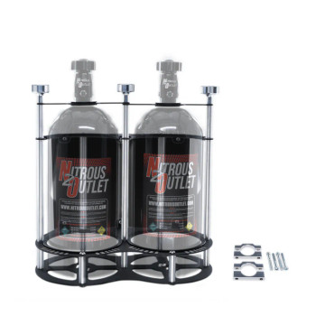 Nitrous Outlet Race-Light 10lb Dual Bottle Bracket 1-3/4" Roll Bar Mount 00-32031-1-3/4"
