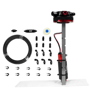 Aces Fuel Injection Tight Fit In-Tank Fuel Tank Pump Module 255 LPH w/40' PTFE Hose Kit / Pressure Sensor Kit AF4016K