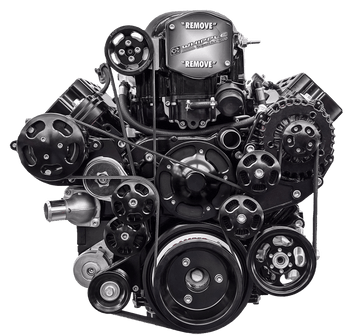 Wegner GM LS Corvette Offset Accessory Drive Kit for Whipple 2.9L WAK040-C - ALT / WP (WAK040-C)