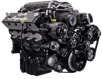 Wegner GM LS Corvette Offset Accessory Drive Kit for Magnuson Heartbeat 2.3L WAK044-B - ALT / PS / WP (WAK044-B)