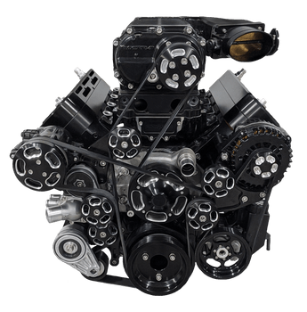 Wegner GM LS Accessory Drive Kit for Whipple 4.5L Rear Feed Camaro Offset WAK071 - AC/ ALT / WP / PS (WAK071)