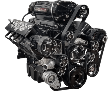 Wegner GM LS Accessory Drive Kit for Whipple 4.0L Rear Feed Camaro Offset WAK072 - AC/ ALT / WP / PS (WAK072) 