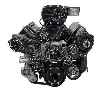 Wegner GM LS Accessory Drive Kit for Whipple 4.0L Rear Feed Camaro Offset WAK072-C - ALT / WP (WAK072-C)