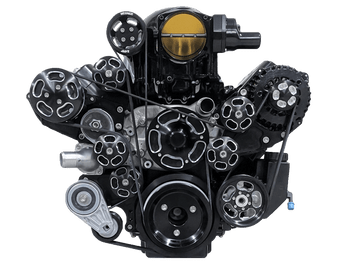 Wegner GM LS Accessory Drive Kit for Whipple 2.9L Front Feed Camaro Offset WAK073 - AC/ ALT / WP / PS (WAK073)