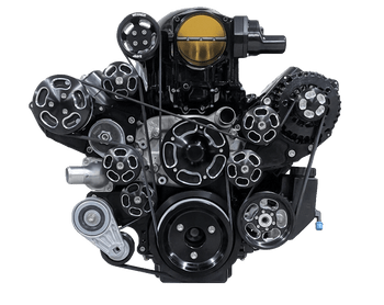 Wegner GM LS Accessory Drive Kit for Whipple 2.9L Front Feed Camaro Offset WAK073-B - ALT / WP / PS (WAK073-B)