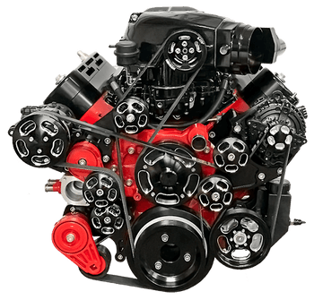 Wegner GM LS Accessory Drive Kit for Whipple 3.0/3.8L Camaro Offset WAK075-B - ALT / WP / PS (WAK075-B)