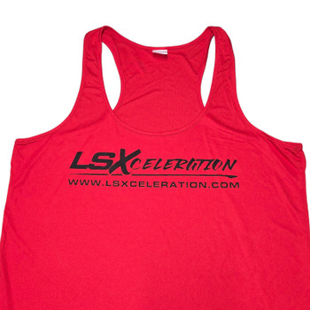 LSXceleration Women's Red Racerback Tank Top (65110)