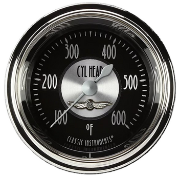 Classic Instruments All American Tradition 2 1/8" Cylinder Head Temp. Gauge AT197SHC