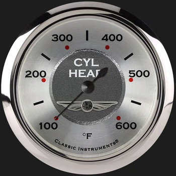 Classic Instruments All American 2 5/8" Cylinder Head Temp. Gauge AW397SRC